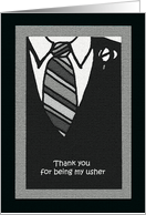 Usher Thank You Card...