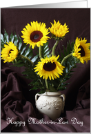 Happy Mother in Law Day Card -- Sunflowers for Mom card