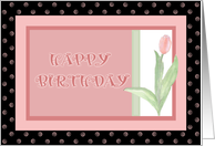 Tulip Birthday Card