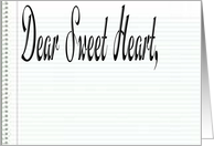 Dear Sweet Heart