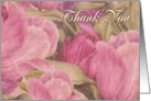 Romantic Tulips Thank You card