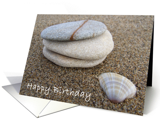 Happy Birthday Seashore card (378212)