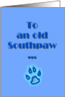Southpaw greeting card