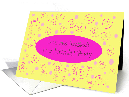 Birthday Party Fun Invitation card (925170)