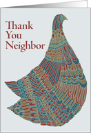 Thank You Neighbor  Avian Ambassador card