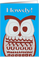 Howdy! - Dawson Owl