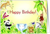 Jungle Birthday Card