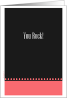 You rock card - Pink...