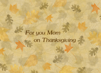 Thanksgiving - Mom -...
