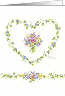 Mother’s Day Heart Wildflowers And Ivy Love Today and Always card