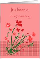 End of Chemo Treatments - Long Journey card