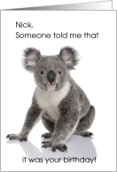 Koala Birthday for...