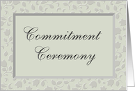 Commitment Ceremony
