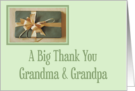 Christmas gift thank you,Grandma And Grandpa card