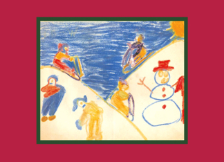 Children sledding