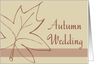 Autumn Wedding...