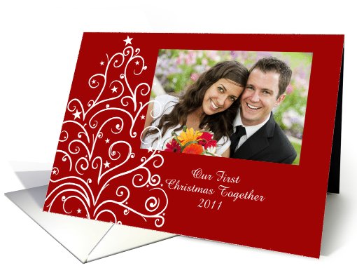Our First Christmas Together Holiday Photo Card Red... (858794)