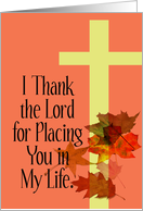 I Thank the Lord for...