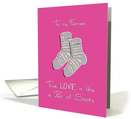 To my Fiancee, Happy Valentine's Day, I love you card (891771)