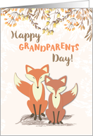 Grandparents Day Foxes card