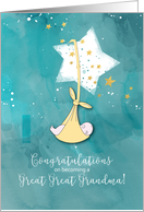 Becoming a Great Great Grandma Congratulations Baby in Stars card