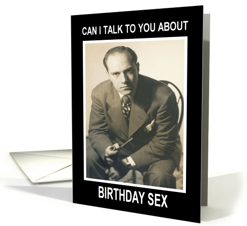 Birthday Sex For Her Retro Funny Card 440207