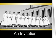Nurses Day or Week Invitation - Vintage card