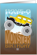 Happy Birthday, Monster Truck card
