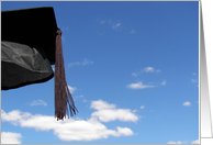 Black graduation cap...