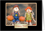 autumn scarecrows...