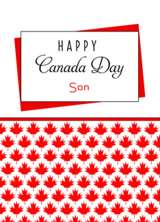 For Son Canada Day...