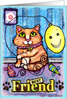 Best Friend Cat Card