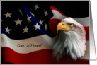 Eagle with American Flag, Eagle Scout Award card