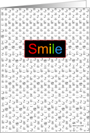 Smile Emoticons Card