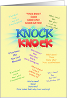 Knock knock jokes...