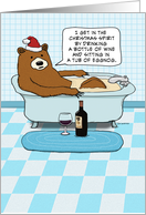 Funny Bear Drinking...