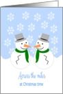 Snowman Across The Miles Christmas Card