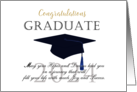 2024 Blue Cap Congratulations HS Graduate card