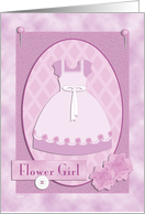 Wedding Scrapbook Flower Girl card