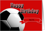 Red Soccer Son Happy...