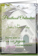 Priesthood Ordination Invitation - custom name card
