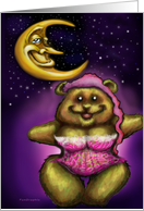 Lingerie Bear Card