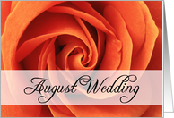august wedding