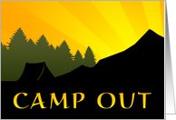 camp out invitation
