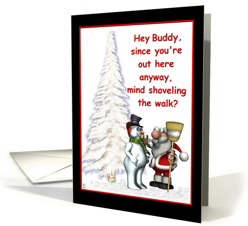Humorous Santa card (290975)