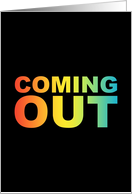 bold coming out invitation card