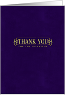 thank you for the interview stylish purple card