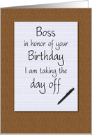 Birthday for Boss...