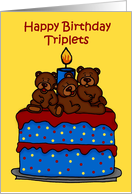 triplet bears on a...