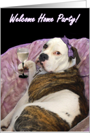 Welcome Party Olde English bulldogge card